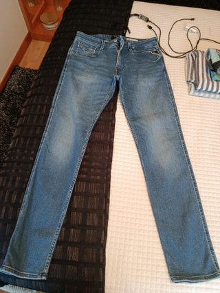 Pantalón vaquero Replay ambass azul,