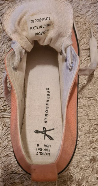 Zapatillas Atmosphere coral rosa T. 40/41
