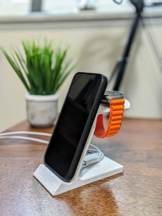 Soporte MagSafe 3 en 1 iPhone y Apple Watch