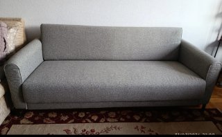 Sofá Ikea Saltmyran Gris Tela