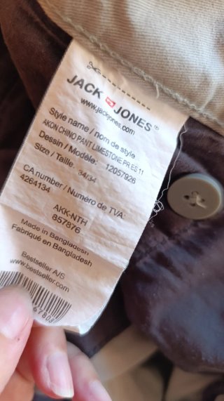 Pantalón gris hombre