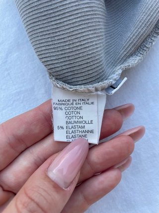 Canotta TWEEN grigio tortora con volant