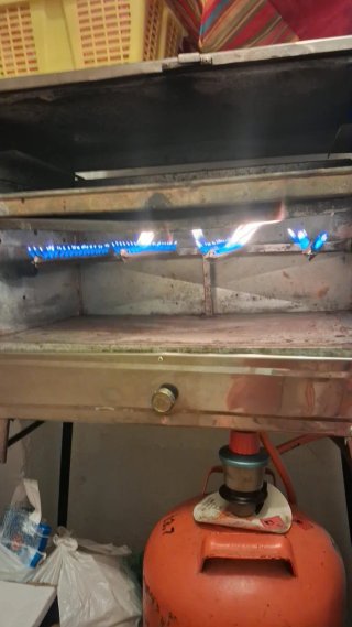 Horno de gas.