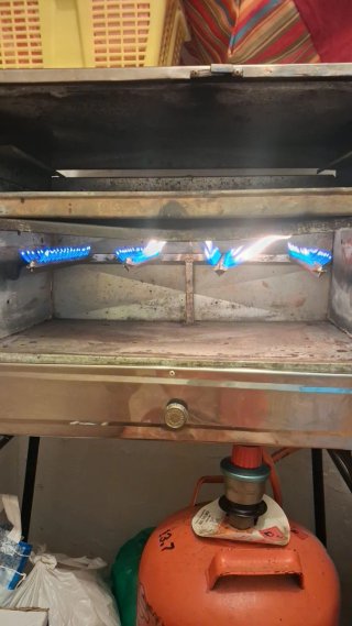Horno de gas.
