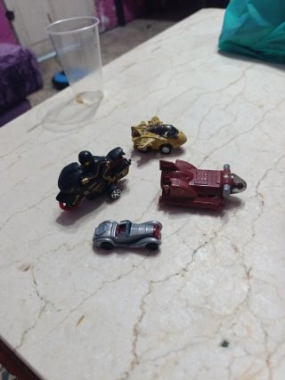 Lote Juguetes Antiguos: Moto, Avión, Coche