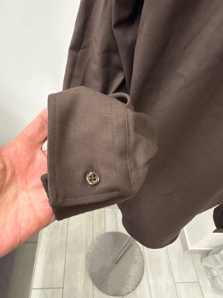 Camicia Uomo Marrone Nuova con Cartellino