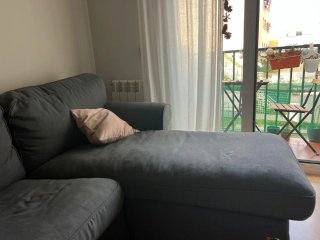 Sofá 3 plazas Hakebo gris oscuro con chaiselongue