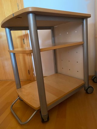 Carrito auxiliar oficina Ikea 50x72.5x64