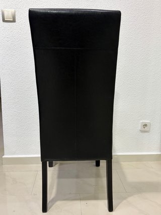 Pack 6 Sillas Comedor Polipiel Negra