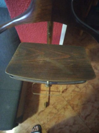 Perchero de pie vintage madera y metal