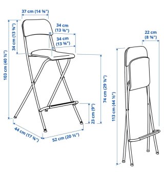 Taburetes Ikea Blancos (2 unidades) Regalo mesa
