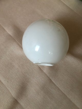 Globo de lámpara de cristal blanco