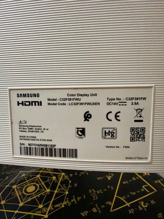 Monitor Curvo Samsung Blanco