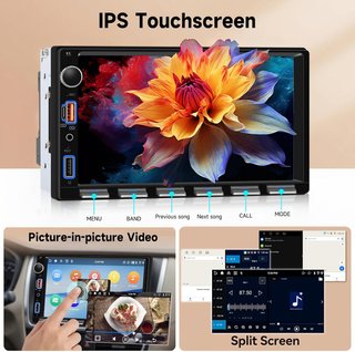 Radio Coche 2 DIN Bluetooth, GPS, WiFi
