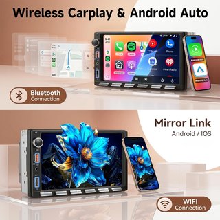 Radio Coche 2 DIN Bluetooth, GPS, WiFi