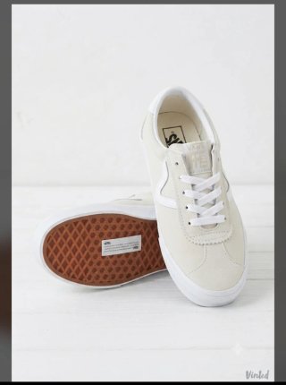 Vans donna beige/bianche taglia 37