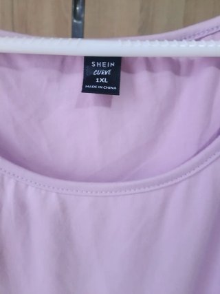 Blusa SHEIN mangas estampadas flecos talla XXL