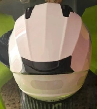 Casco de moto CURVE blanco. Talle L adulto