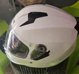 Casco de moto CURVE blanco. Talle L adulto