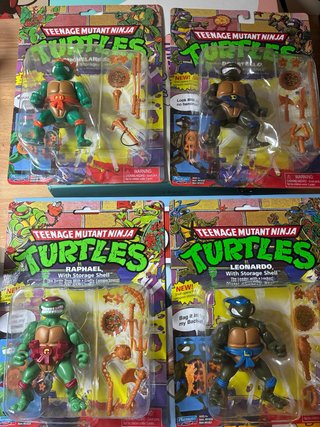 Figuras Tortugas Ninja con Almacenamiento