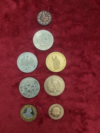 Lote de monedas conmemorativas