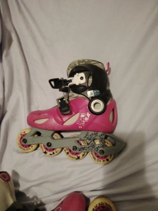 Patines en línea rosas para niña