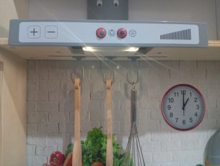 Cocina de madera con sonidos y luces y accesorios