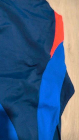 Bañador mujer azul y rojo