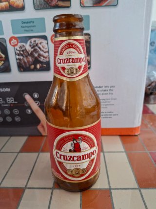 Botellín Cerveza Cruzcampo Antiguo