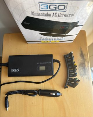 Cargador Universal 3GO AC/Coche + 8 conectores