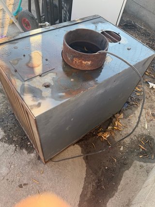Chimenea hierro fundido con cristal