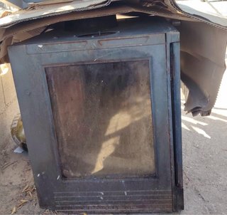 Chimenea hierro fundido con cristal