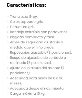 Trona Ding Laze Negra/Gris