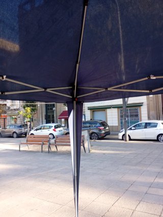 CARPA PLEGABLE + 2 PESAS DE ACERO.