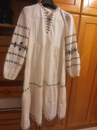 Vestido H&M blanco talla S