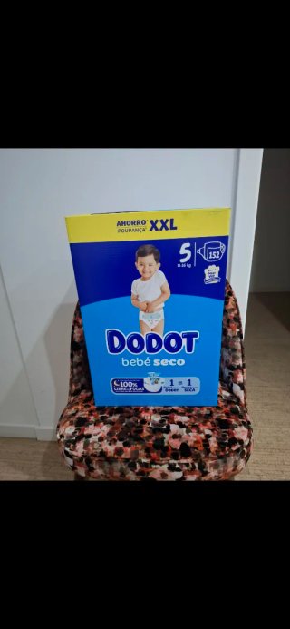 Fraldas Dodot Bebé Seco T5 XXL 152 unidades