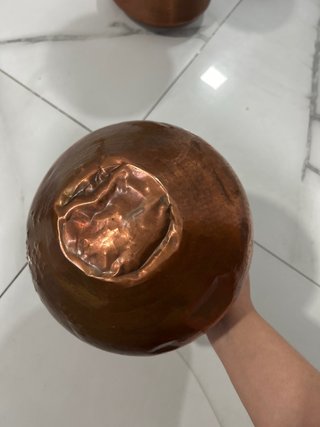 Olla de cobre vintage