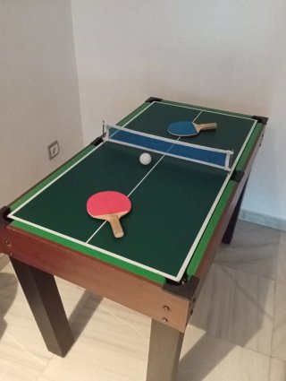 *Leer* Mesa de juegos: billar, futbolín, pin pon