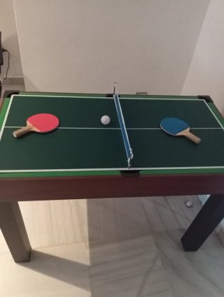 *Leer* Mesa de juegos: billar, futbolín, pin pon