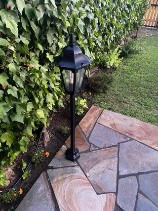 2 Farolas de Jardín Negras