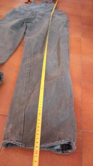 Tuta salopette jeans uomo lavoro