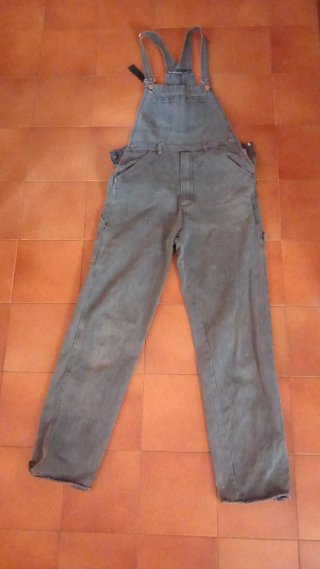 Tuta salopette jeans uomo lavoro