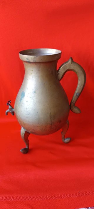 Antiguo Samovar Latón 3 Patas
