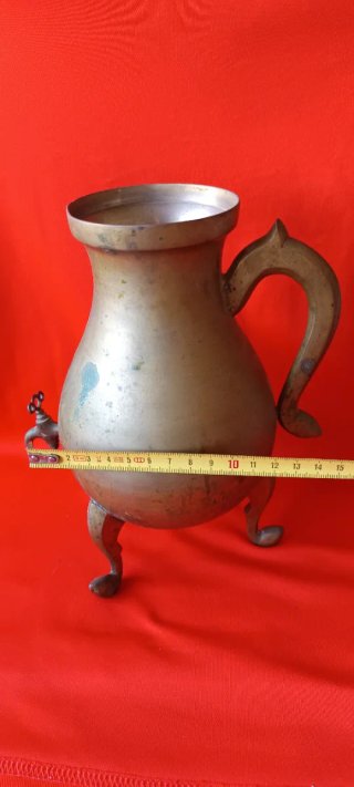 Antiguo Samovar Latón 3 Patas