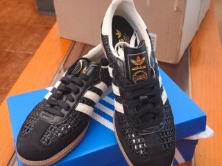 Adidas Samba Negro Blanco Tejido