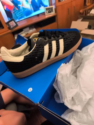 Adidas Samba Negro Blanco Tejido