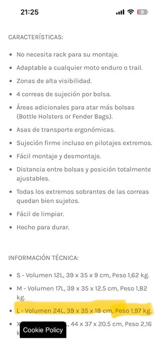 Alforjas Enduristan Blizzard L