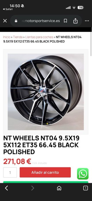 Llantas 19 pulgadas BMW Medida 235/30/19 265/30/19