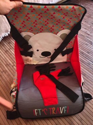 Trona portátil OLMITOS con estampado de pájaros