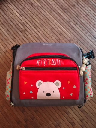 Trona portátil OLMITOS con estampado de pájaros